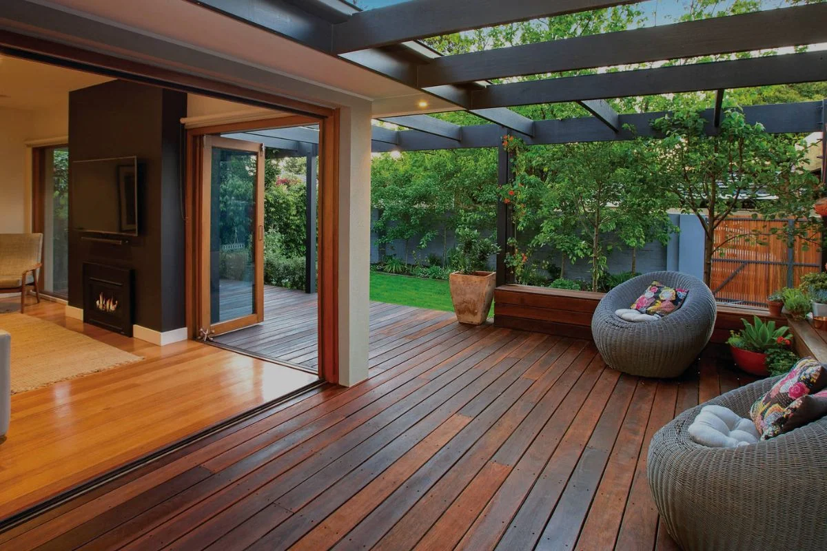 wooden deck flooring