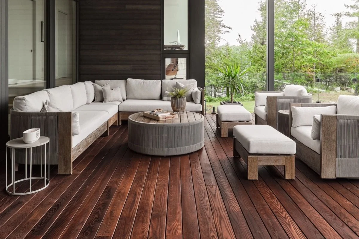 wooden deck flooring