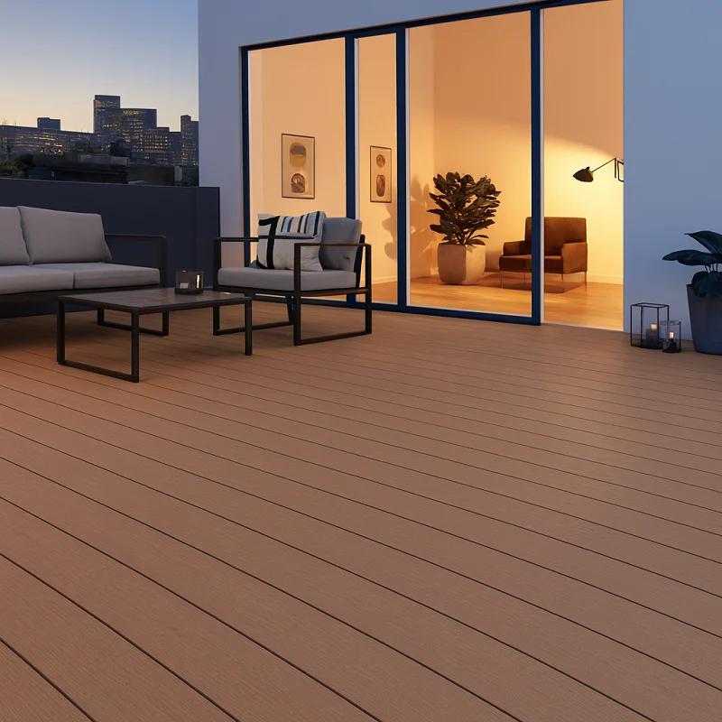 Outdoor WPC Flooring in Hotels