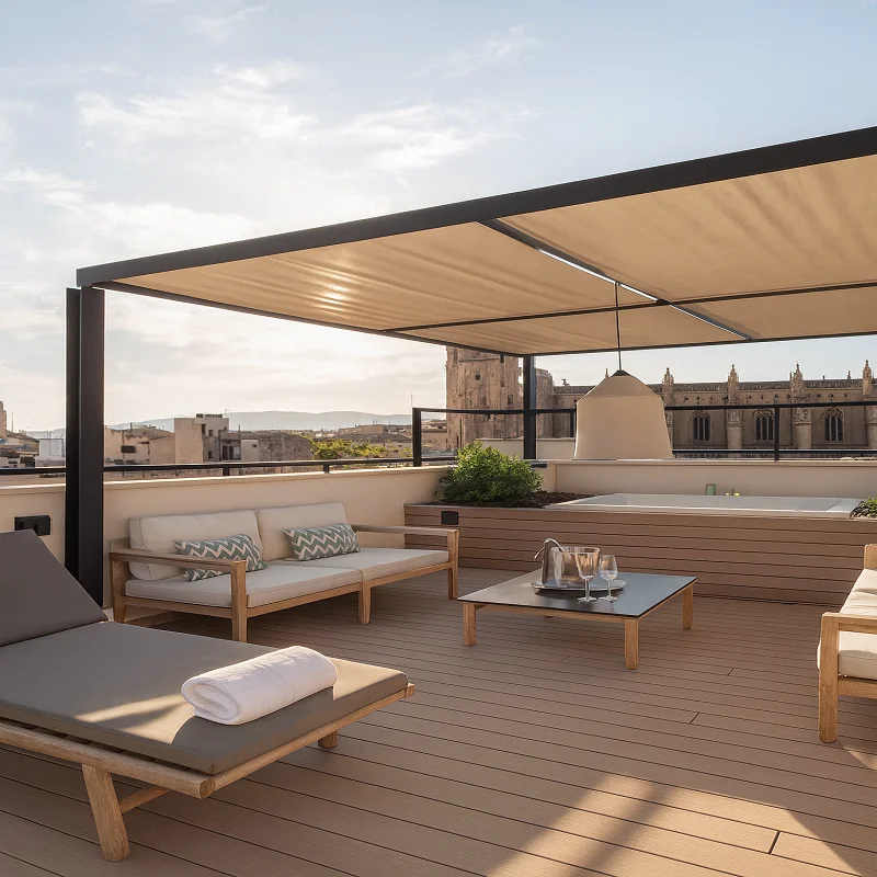 Outdoor WPC Flooring on Terraces