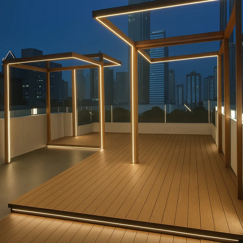 Outdoor WPC Flooring on Terraces