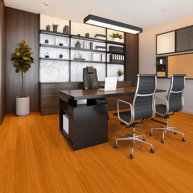 Teak Wood Flooring in Offices