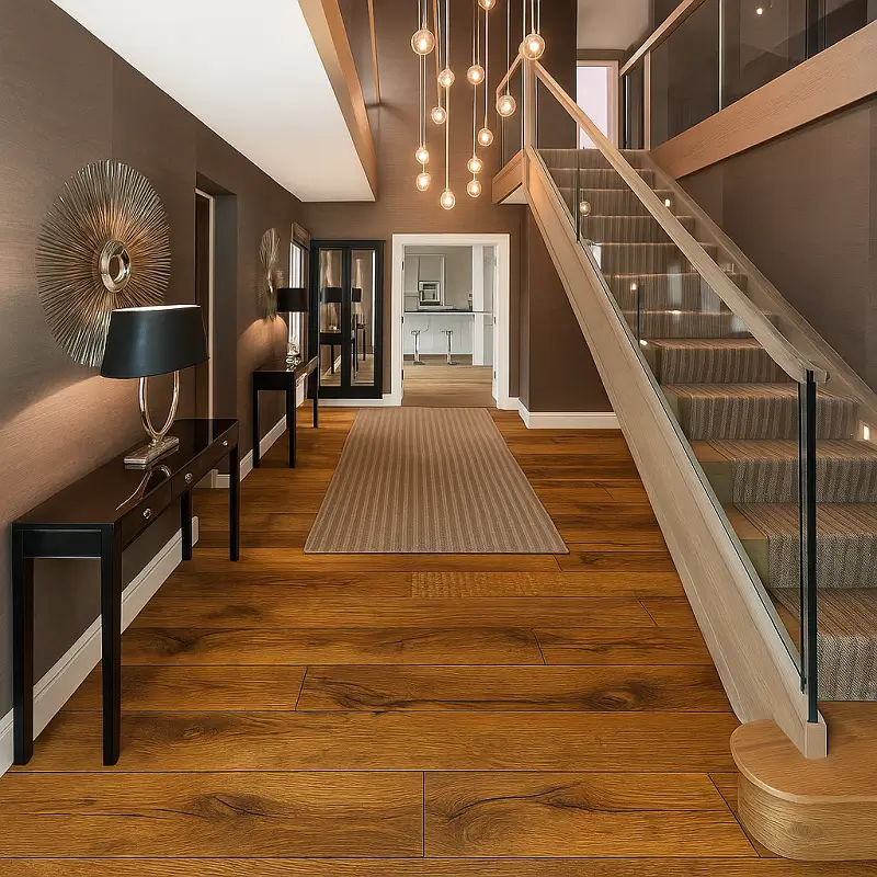 Solid Wood Flooring in Hallway