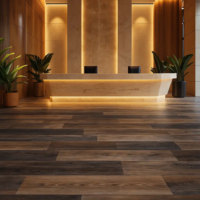 Solid Wood Flooring in Hotel