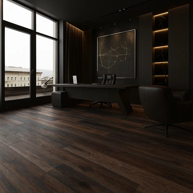 Solid Wood Flooring in Office