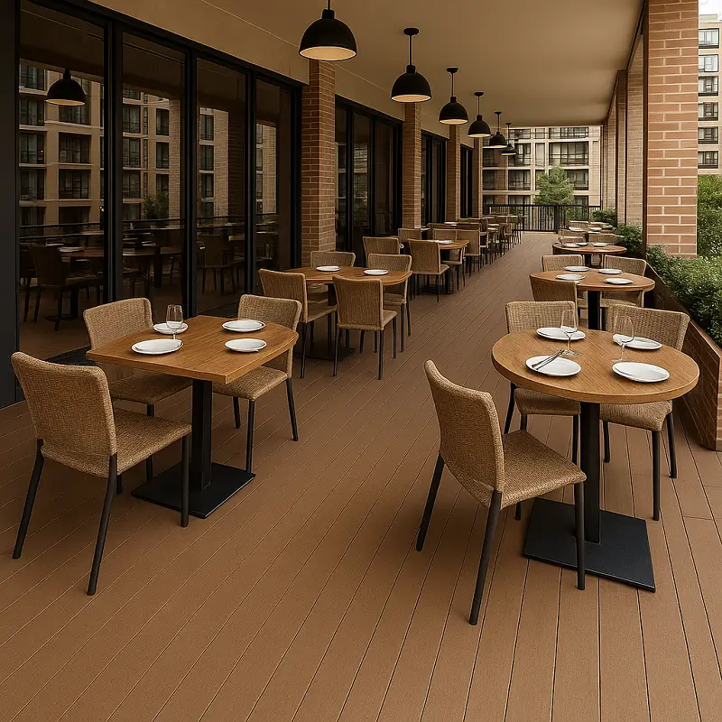 WPC Deck Flooring in Hotels