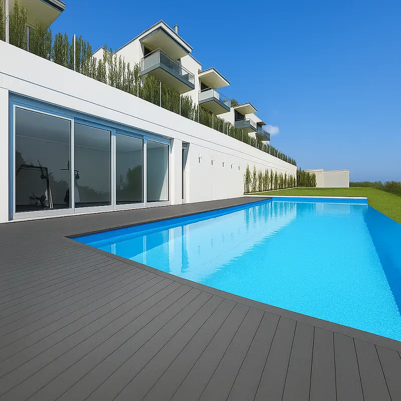 WPC Deck Flooring in Poolside Decking