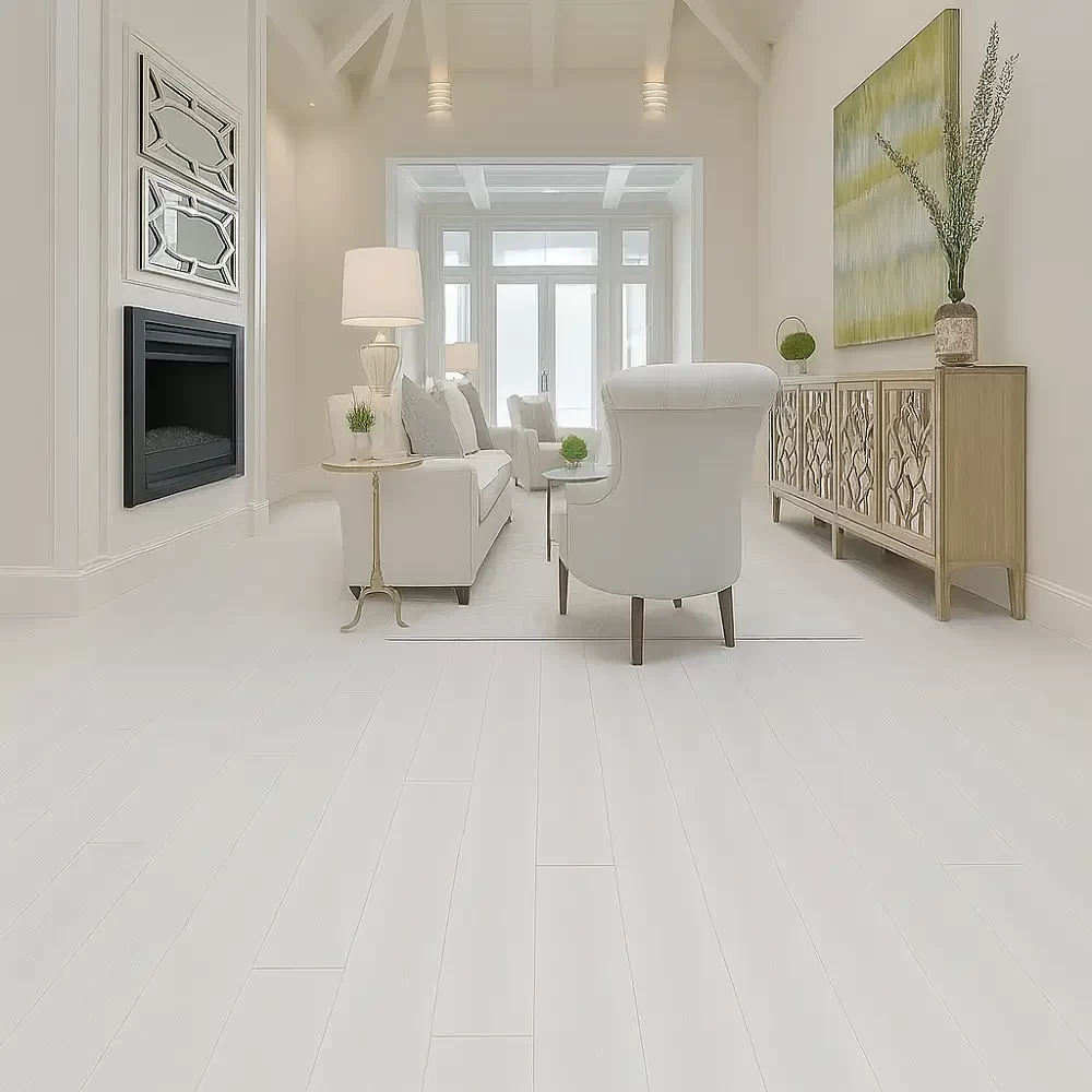 Residential White Wood Flooring
